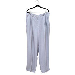 1990s Pleat Front Dress Pants Womens Size 20 Light Gray Vintage